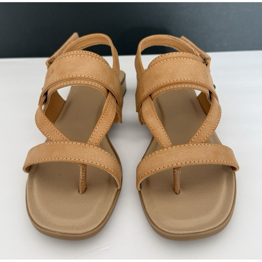 NIB Frye & Co CASSIA Tan Strappy Sandals Women's 8.5M Adjustable 1" Heel - Picture 8 of 16